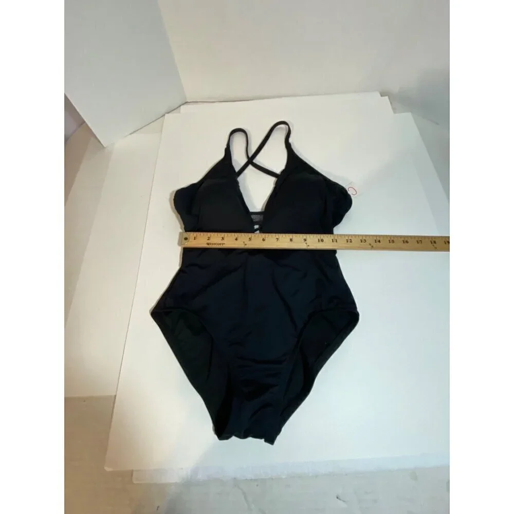 Cole One Piece Black Swimsuit with Crisscross Straps‎ Women’s Size 6 NWT